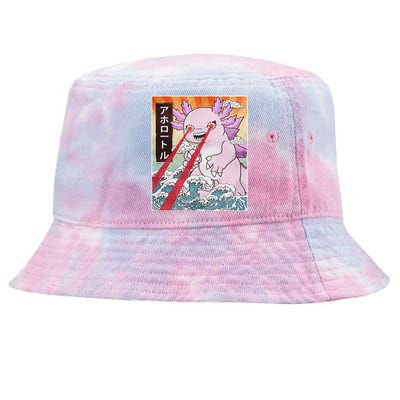 Funny Animal Kaiju Axolotl Japanese Monster  Tie-Dyed Bucket Hat