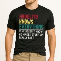 Funny Abuelito Know Everything Fathers Day Gift For Grandpa Cooling Performance Crew T-Shirt
