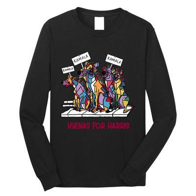 Funny Anti Kamala Harris Hyenas For Harris Long Sleeve Shirt