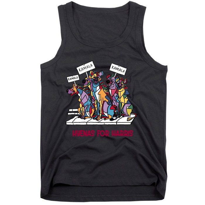 Funny Anti Kamala Harris Hyenas For Harris Tank Top