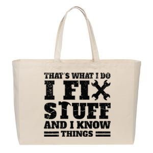 Fixing and Knowing My Expertise Cotton Canvas Jumbo Tote