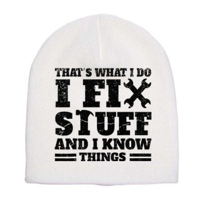 Fixing and Knowing My Expertise Short Acrylic Beanie