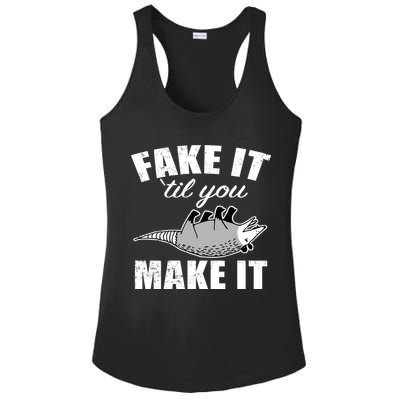Fake It Or Make It Opossum Ladies PosiCharge Competitor Racerback Tank