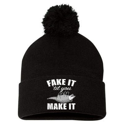 Fake It Or Make It Opossum Pom Pom 12in Knit Beanie