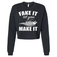 Fake It Or Make It Opossum Cropped Pullover Crew