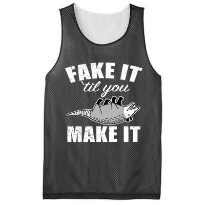 Fake It Or Make It Opossum Mesh Reversible Basketball Jersey Tank