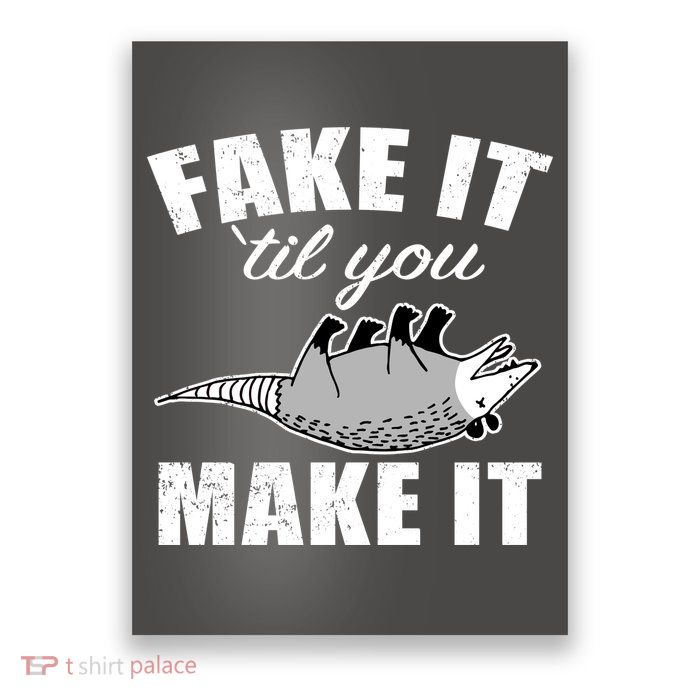 Fake It Or Make It Opossum Poster
