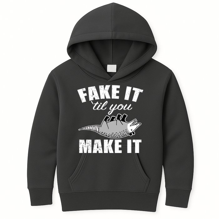 Fake It Or Make It Opossum Kids Hoodie