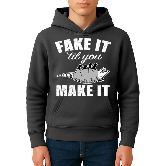 Fake It Or Make It Opossum Kids Hoodie