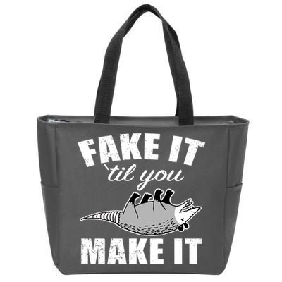 Fake It Or Make It Opossum Zip Tote Bag