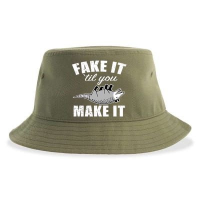 Fake It Or Make It Opossum Sustainable Bucket Hat