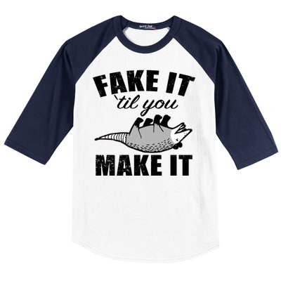 Fake It Or Make It Opossum Baseball Sleeve Shirt