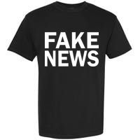 Fake News Bold Text Garment-Dyed Heavyweight T-Shirt