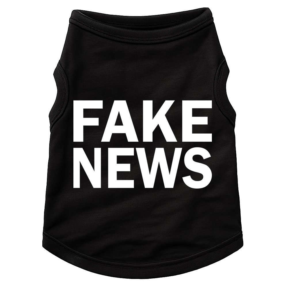 Fake News Bold Text Doggie Tank