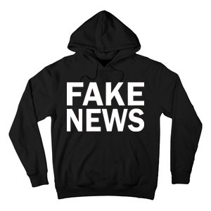 Fake News Bold Text Hoodie