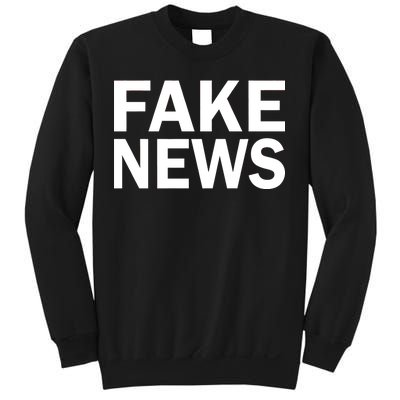 Fake News Bold Text Sweatshirt