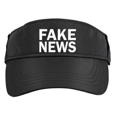 Fake News Bold Text Adult Drive Performance Visor