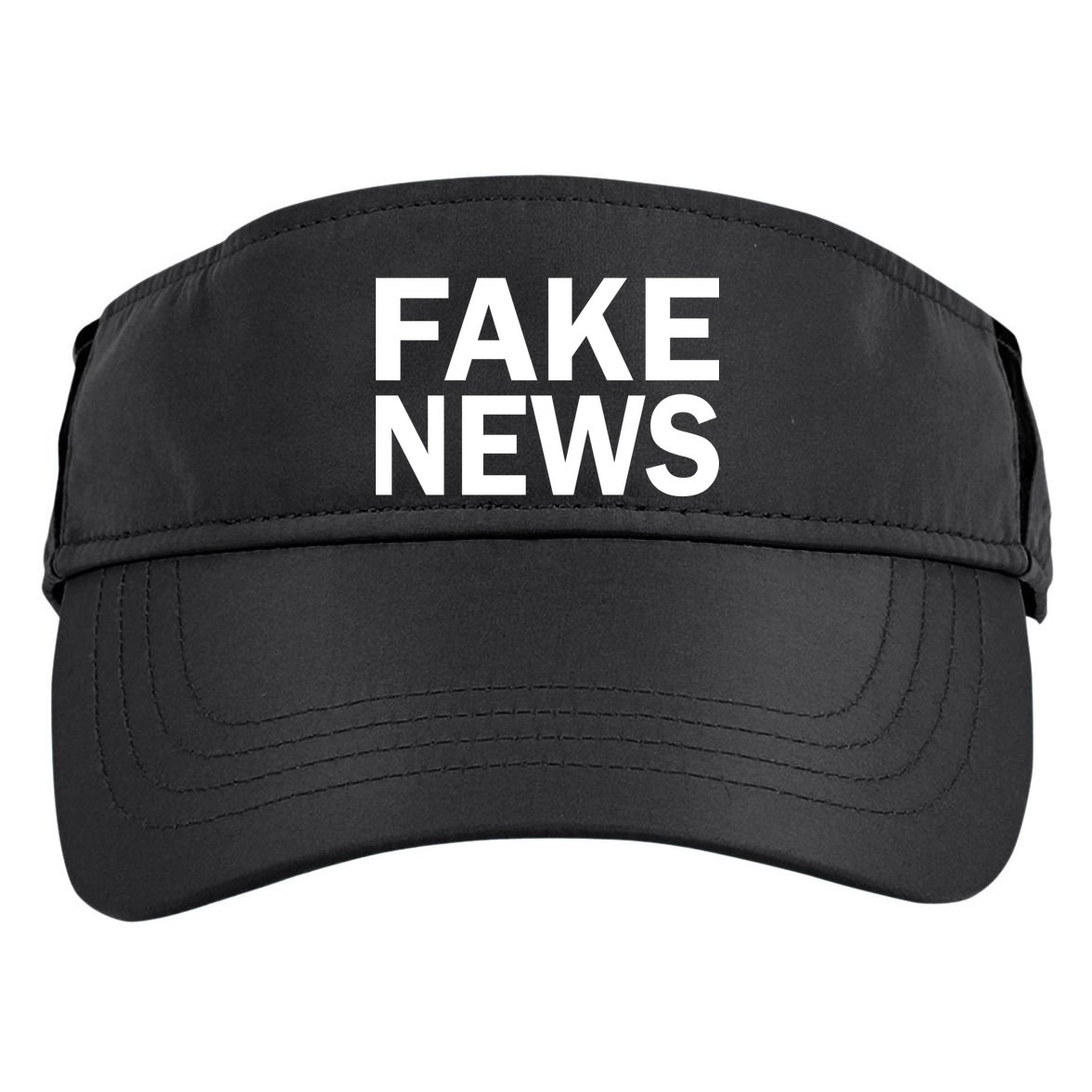 Fake News Bold Text Adult Drive Performance Visor