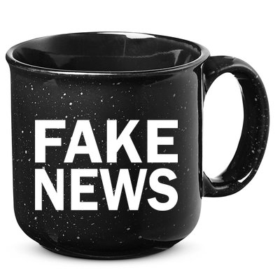 Fake News Bold Text 15oz Campfire Ceramic Mug