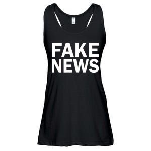 Fake News Bold Text Ladies Essential Flowy Tank