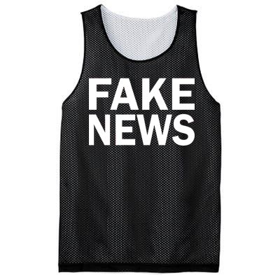 Fake News Bold Text Mesh Reversible Basketball Jersey Tank