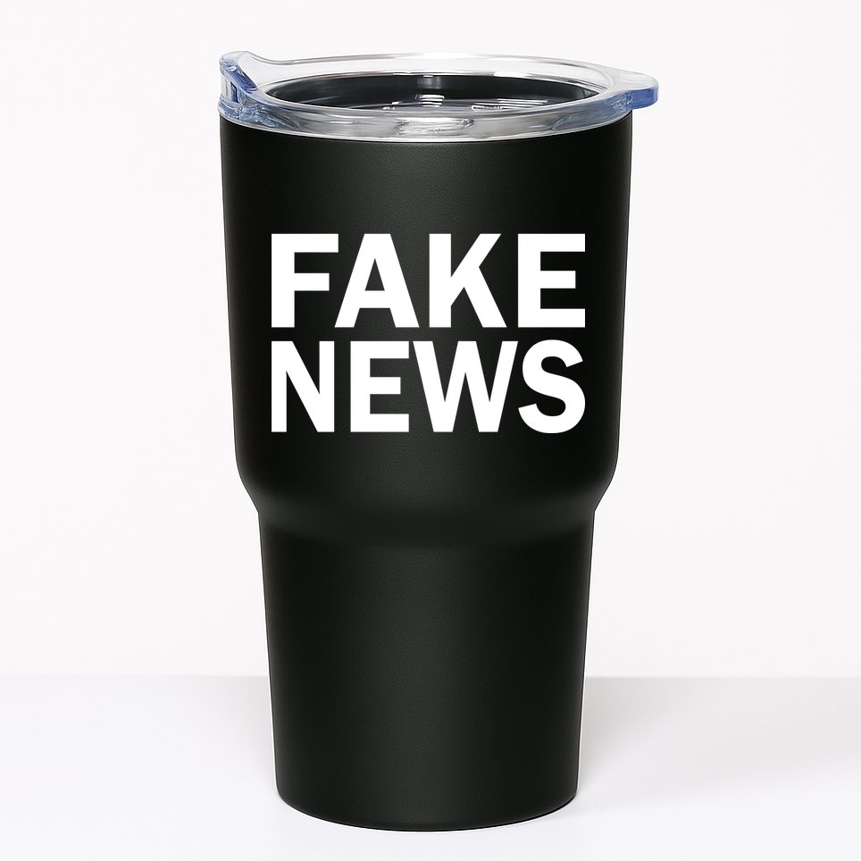 Fake News Bold Text Tumbler