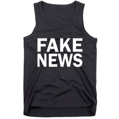 Fake News Bold Text Tank Top