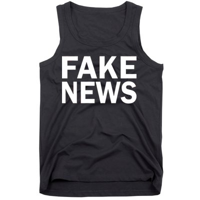 Fake News Bold Text Tank Top