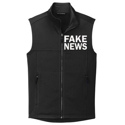 Fake News Bold Text Collective Smooth Fleece Vest