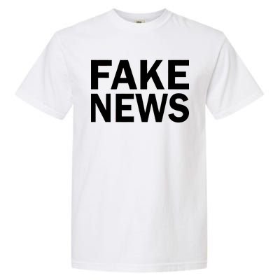 Fake News Bold Text Garment-Dyed Heavyweight T-Shirt