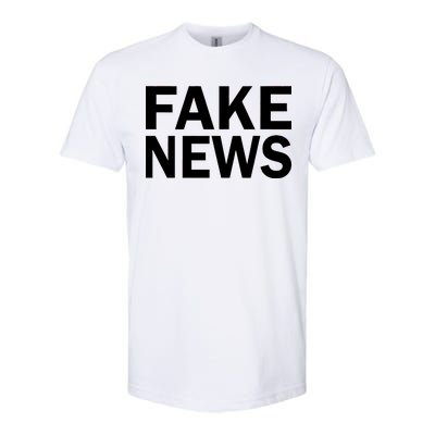 Fake News Bold Text Softstyle® CVC T-Shirt