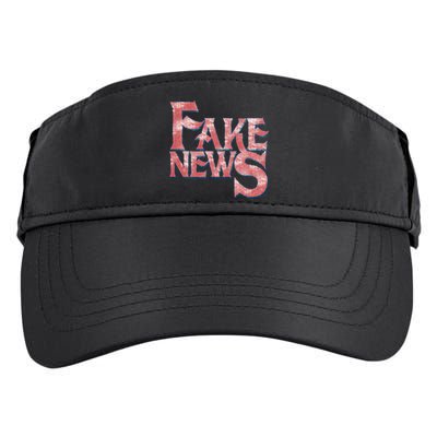 Fake News Distressed Text Adult Drive Performance Visor