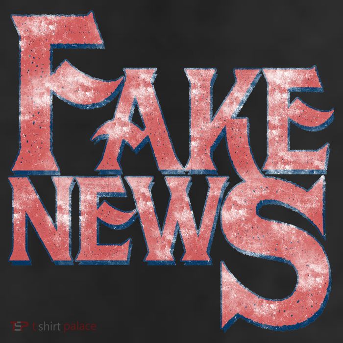 Fake News Distressed Text 11oz C Handle Ceramic Mug