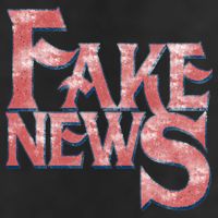 Fake News Distressed Text Tumbler