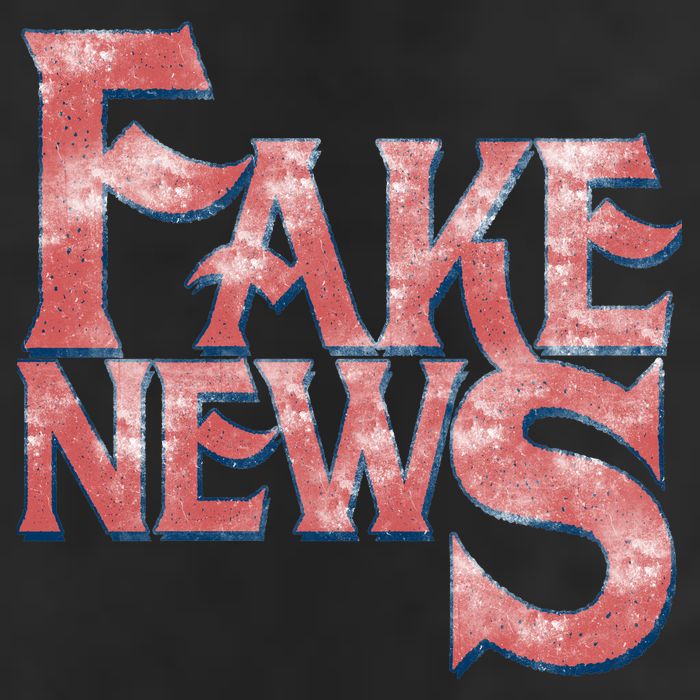 Fake News Distressed Text Tumbler