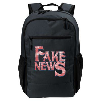 Fake News Distressed Text Daily Commute Backpack