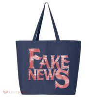 Fake News Distressed Text 25L Jumbo Tote