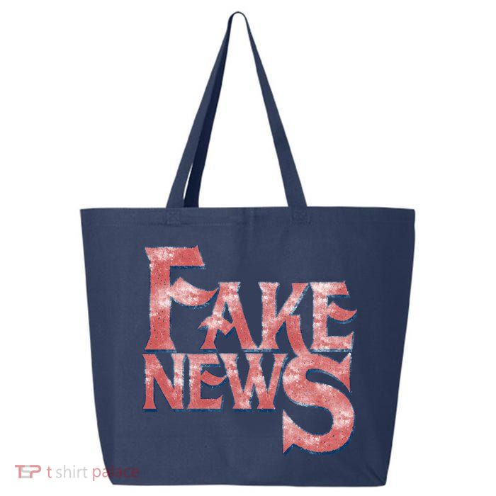 Fake News Distressed Text 25L Jumbo Tote