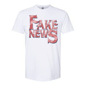 Fake News Distressed Text Softstyle CVC T-Shirt