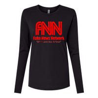 Fake News Network FFN We Invent You Believe Donald Trump Womens Cotton Relaxed Long Sleeve T-Shirt