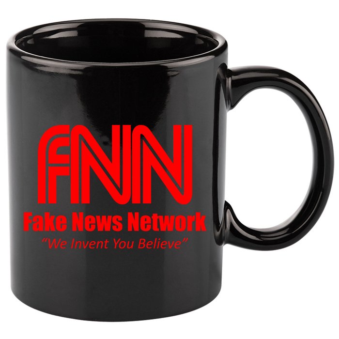 Fake News Network FFN We Invent You Believe Donald Trump 11oz C Handle Ceramic Mug