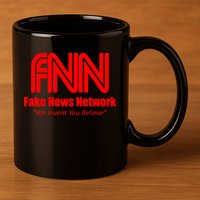 Fake News Network FFN We Invent You Believe Donald Trump 11oz C Handle Ceramic Mug