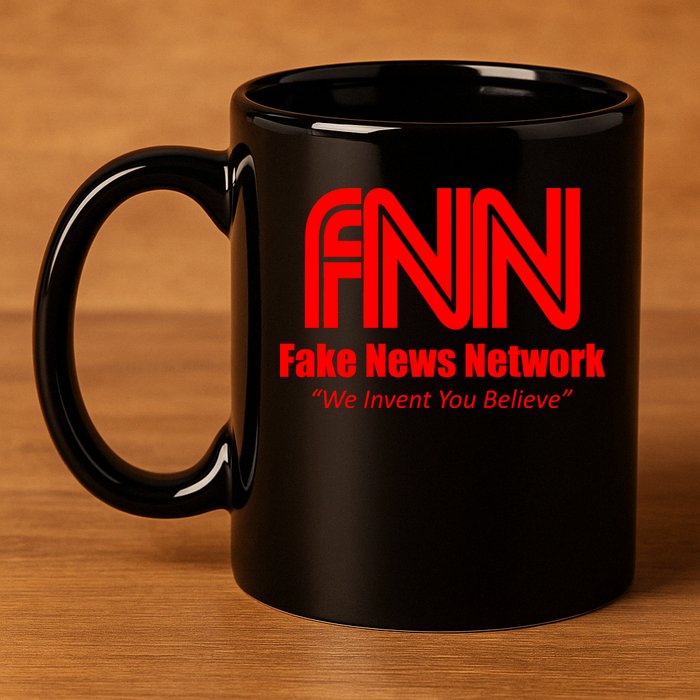 Fake News Network FFN We Invent You Believe Donald Trump 11oz C Handle Ceramic Mug