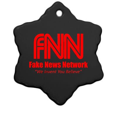 Fake News Network FFN We Invent You Believe Donald Trump Ceramic Star Ornament