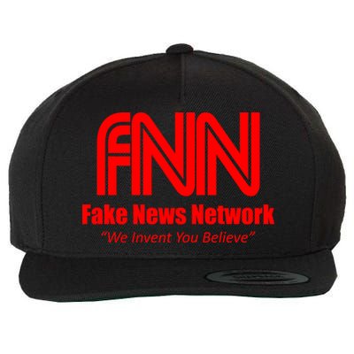 Fake News Network FFN We Invent You Believe Donald Trump Wool Snapback Cap