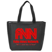 Fake News Network FFN We Invent You Believe Donald Trump Zip Tote Bag