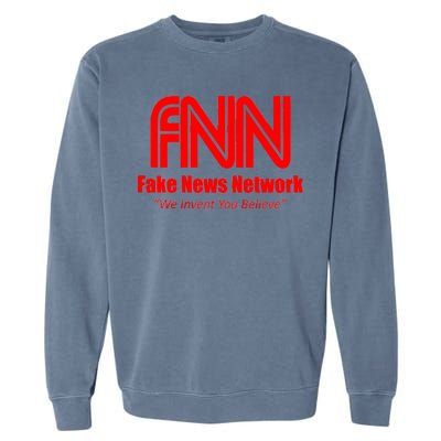 Fake News Network FFN We Invent You Believe Donald Trump Garment-Dyed Sweatshirt