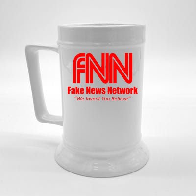 Fake News Network FFN We Invent You Believe Donald Trump Beer Stein