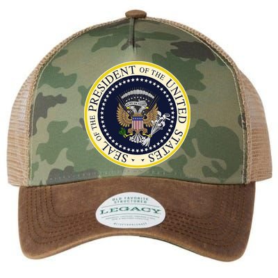 Fake Presidential Seal Legacy Tie Dye Trucker Hat