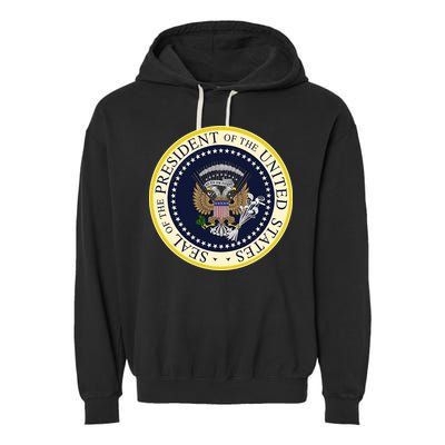 Fake Presidential Seal Garment-Dyed Fleece Hoodie